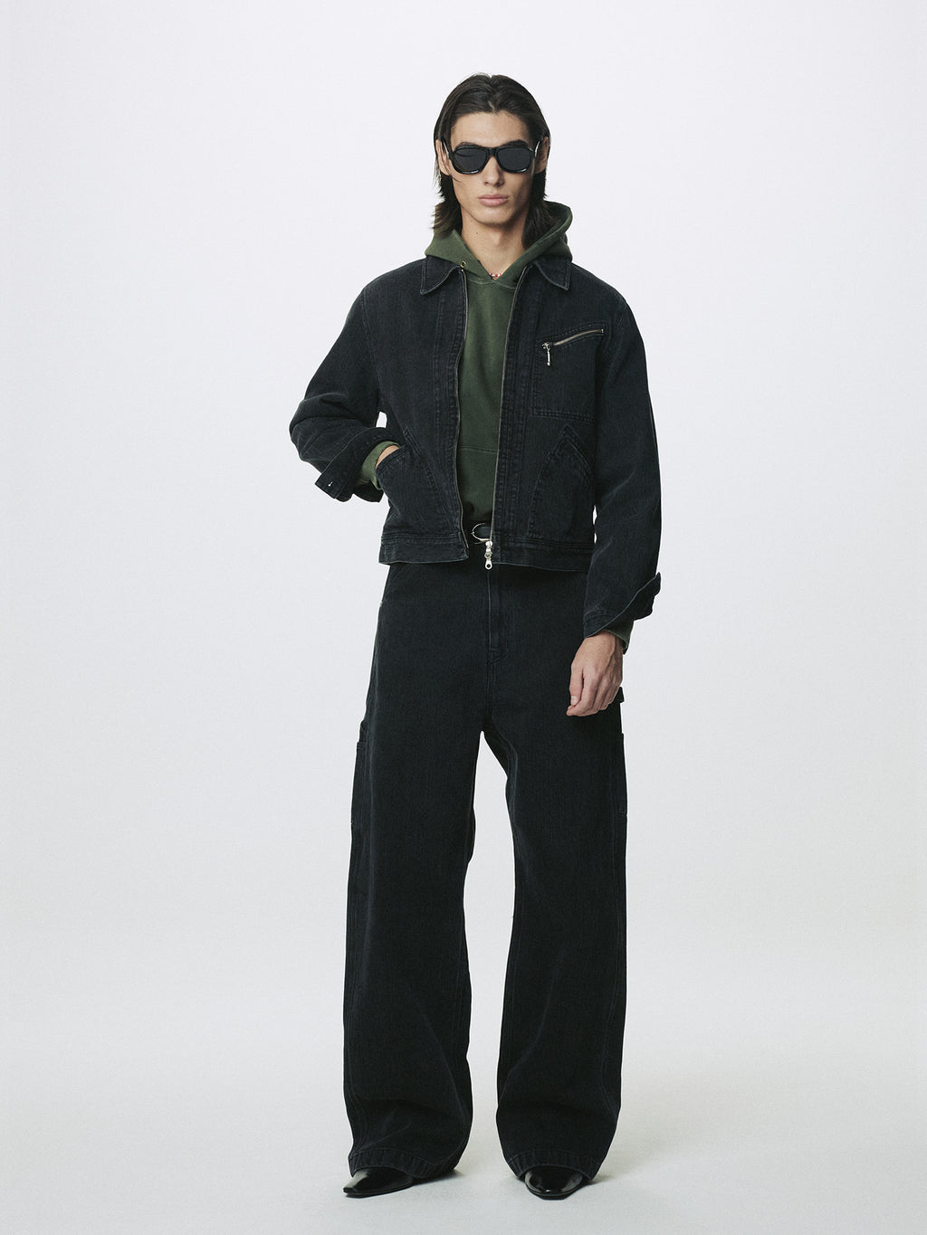 Tonywack - Cord Twill Denim Zipprerd Jacket (Faded Black) product image 8 | TRAB K-Fashion Australia