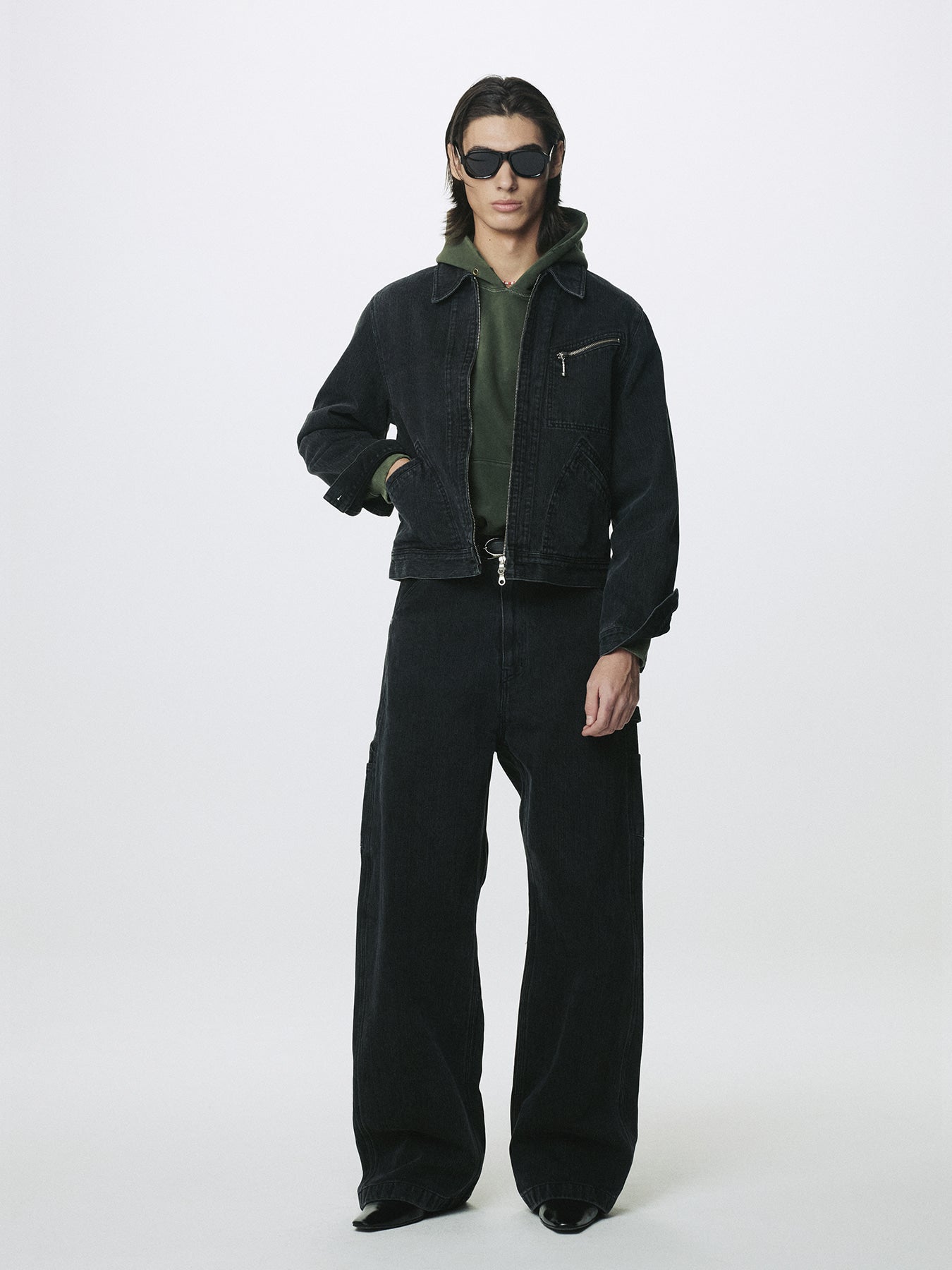 Tonywack - Cord Twill Denim Zipprerd Jacket (Faded Black) product image 8 | TRAB K-Fashion Australia