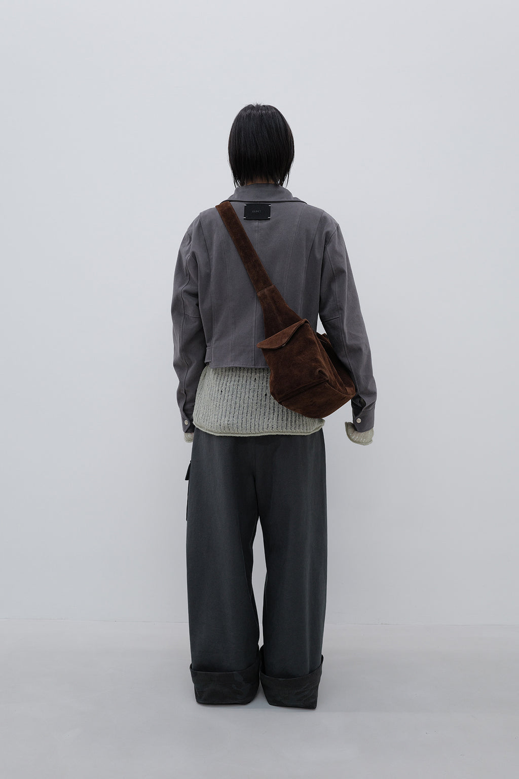 Deinet - Deinet Belted Cotton Jacket (Charcoal) product image 3 | TRAB K-Fashion Australia