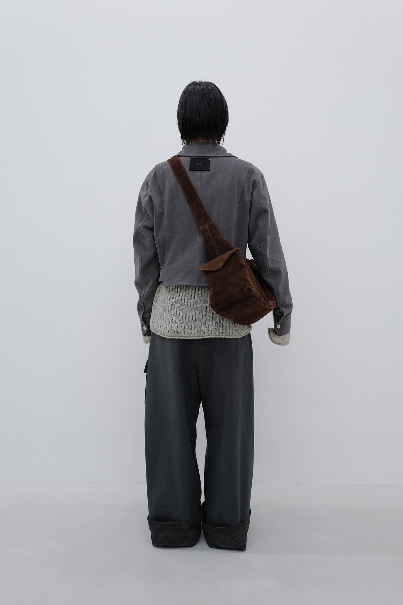 Deinet - Deinet Belted Cotton Jacket (Charcoal) product image 3 | TRAB K-Fashion Australia