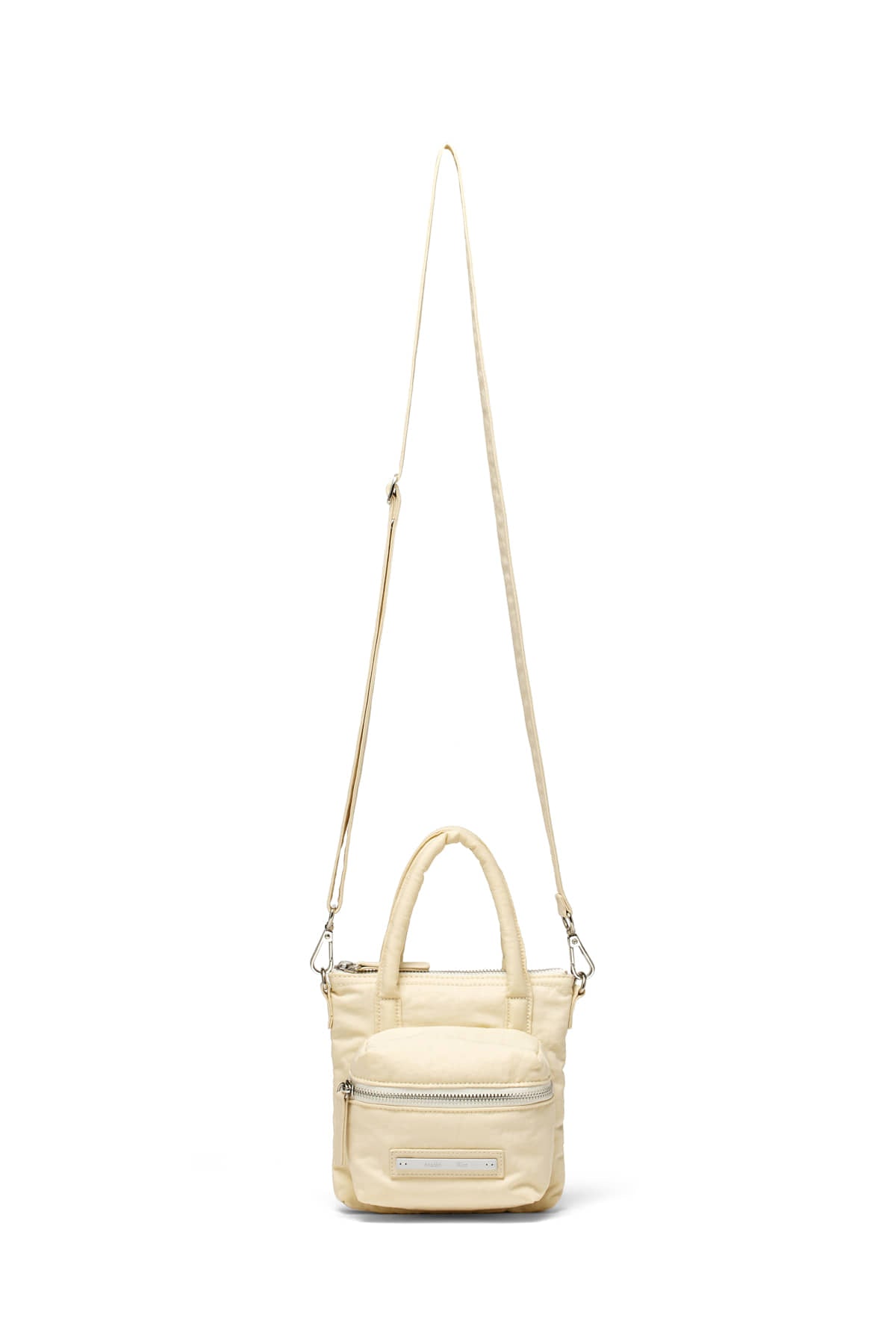 Matin Kim - Padded Cargo Two Way Mini Bag (Cream) product image 4 | TRAB K-Fashion Australia