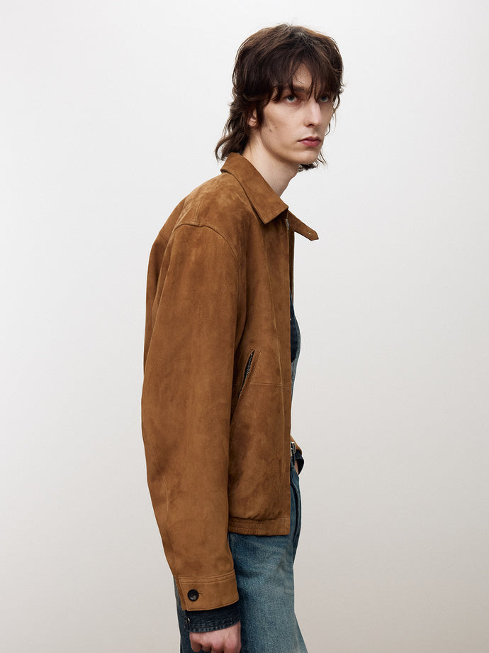 Tonywack - Goat Suede Blouson Jacket (Camel) product image 6 | TRAB K-Fashion Australia