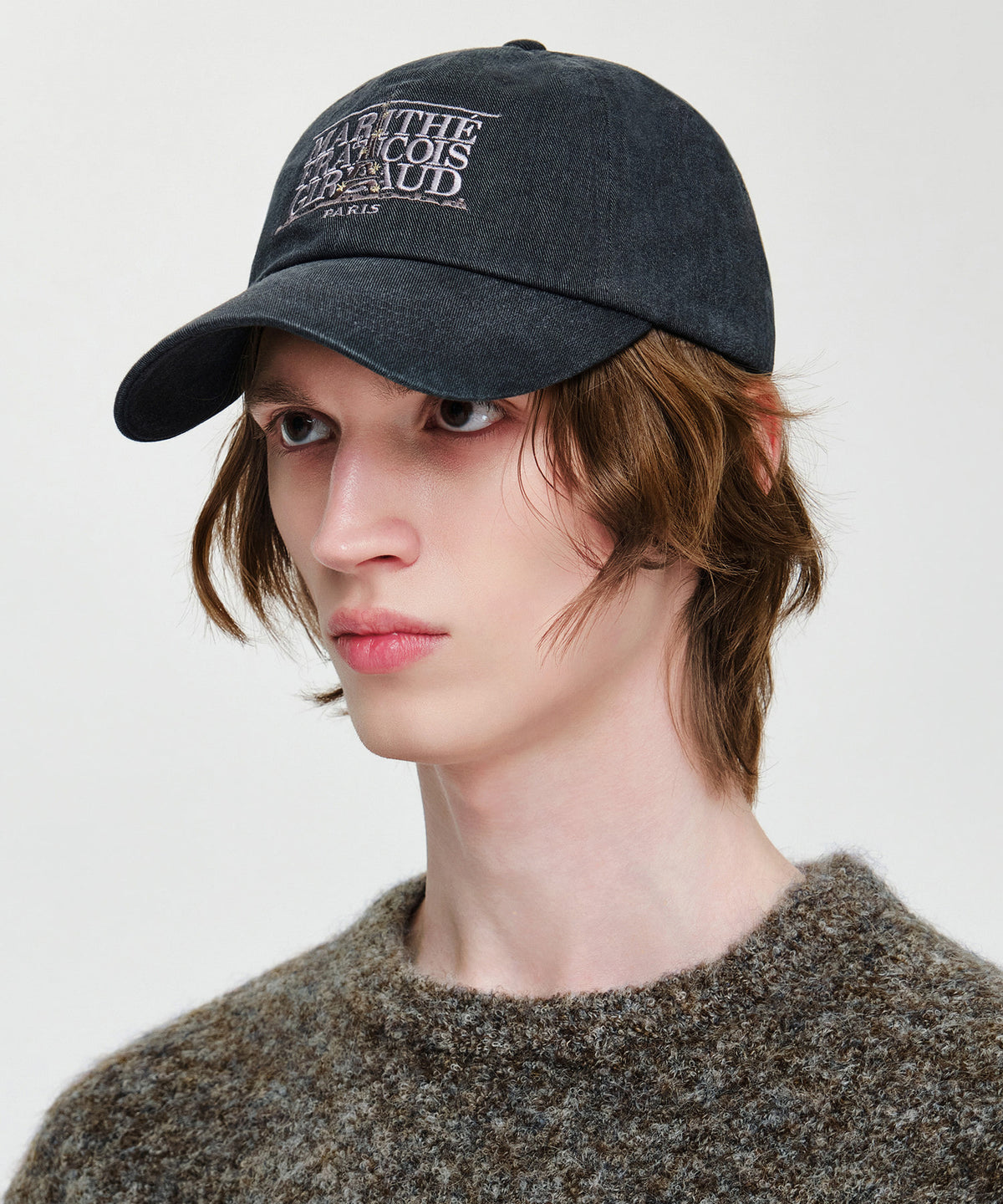Marithe & Francois Girbaud - Eiffel Classic Logo Cap (Charcoal) product image 6 | TRAB K-Fashion Australia