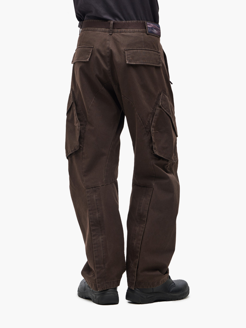 Jiyong Kim - Multi-Pocket Trousers (Brown) product image 5 | TRAB K-Fashion Australia