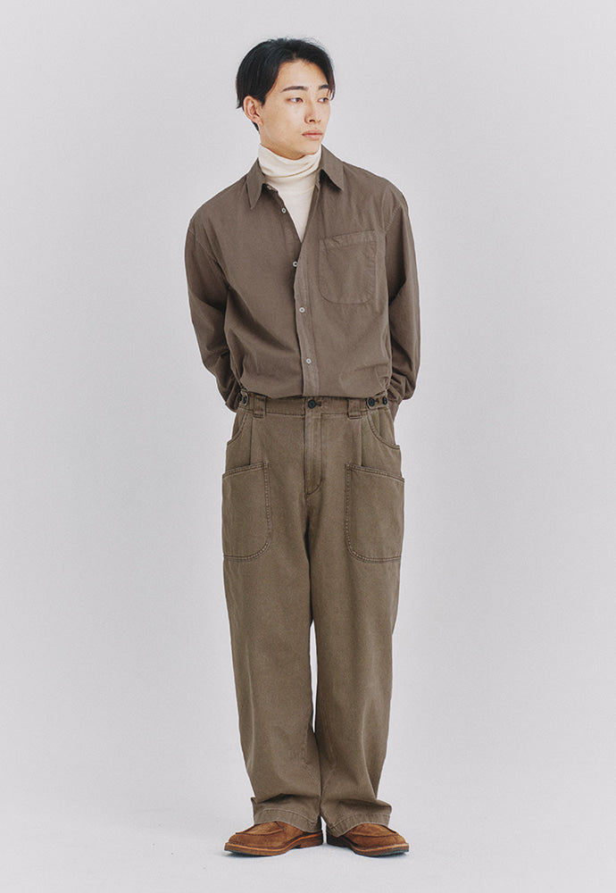 Art if acts - Padre Garment-dyed Shirt (Brown) product image 2 | TRAB K-Fashion Australia