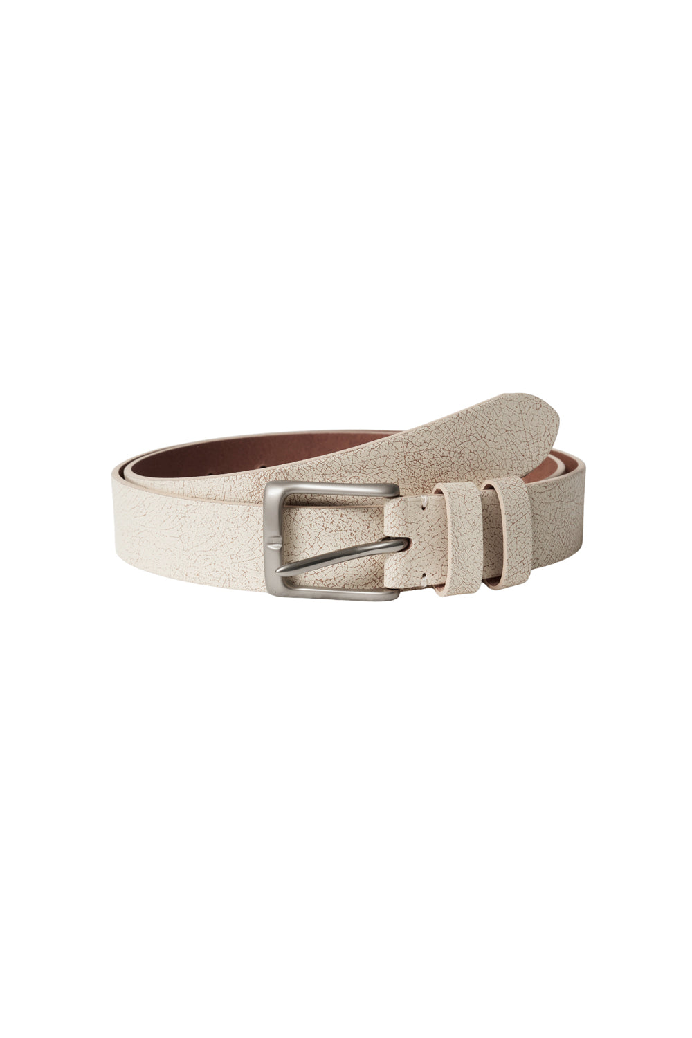 Hatchingroom - Leather Belt Crack (Ivory) product image 1 | TRAB K-Fashion Australia