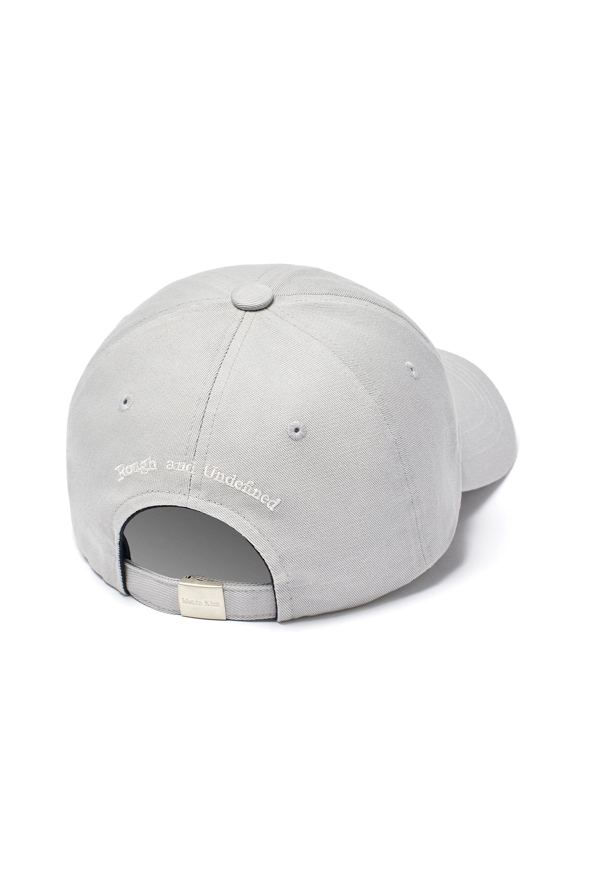 Matin Kim - Matin Volume Logo Ball Cap (Grey) product image 4 | TRAB K-Fashion Australia