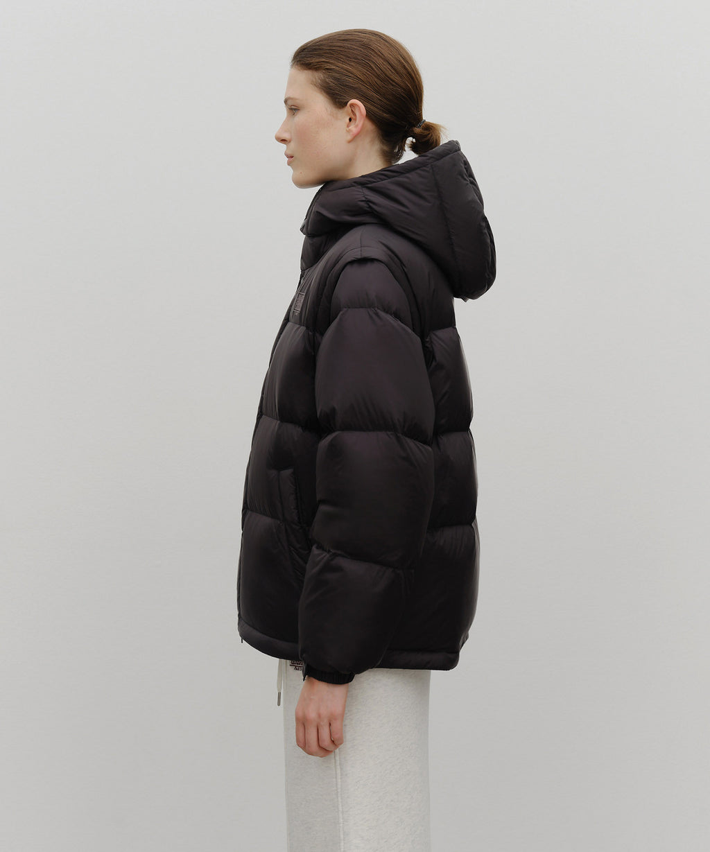Marithe & Francois Girbaud - Detatchable Down Jacket (Black) product image 1 | TRAB K-Fashion Australia