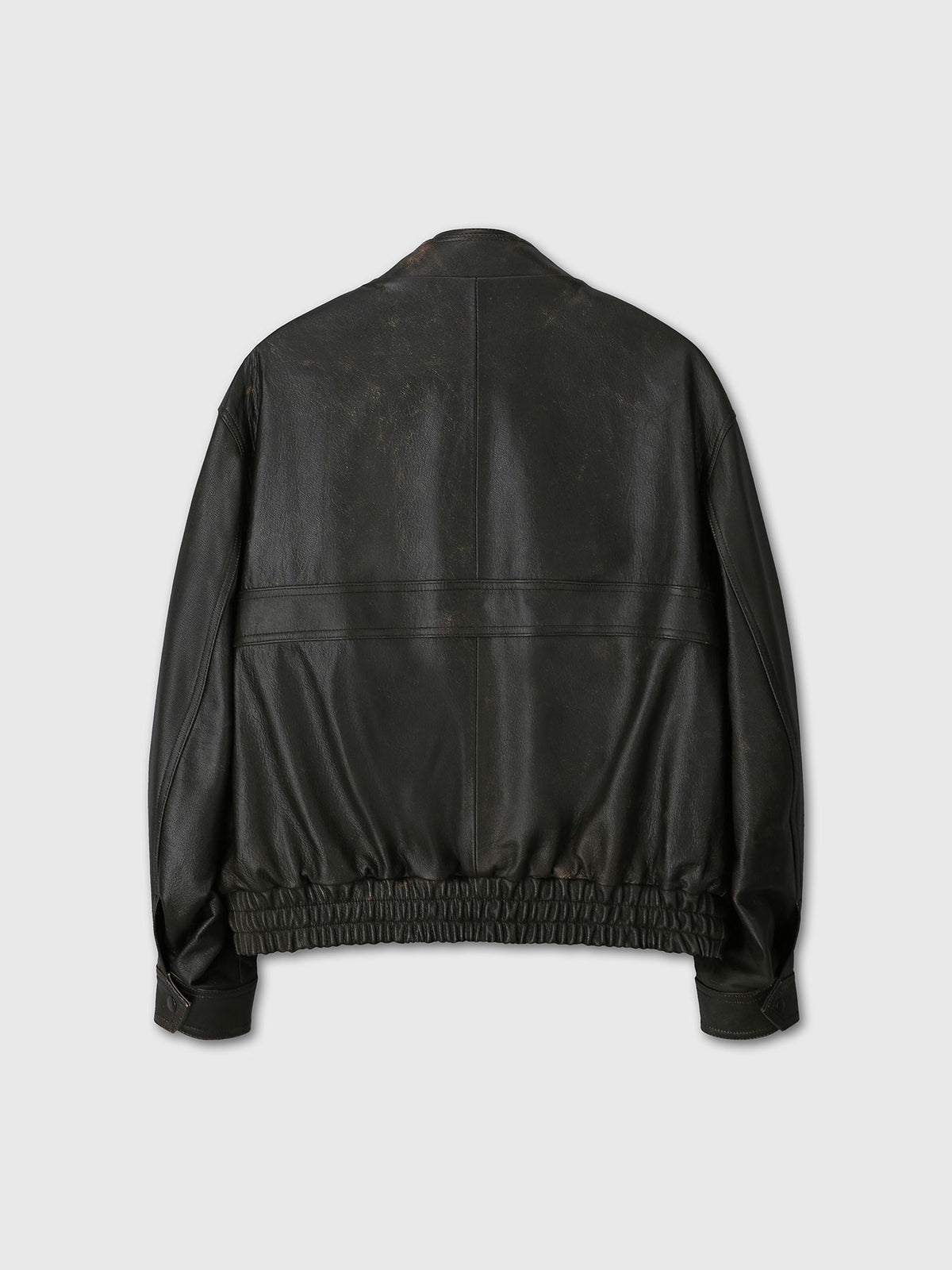 Tonywack - Vintage Grained Goat Leather Bomber Jacket (Vintage Brown) product image 12 | TRAB K-Fashion Australia