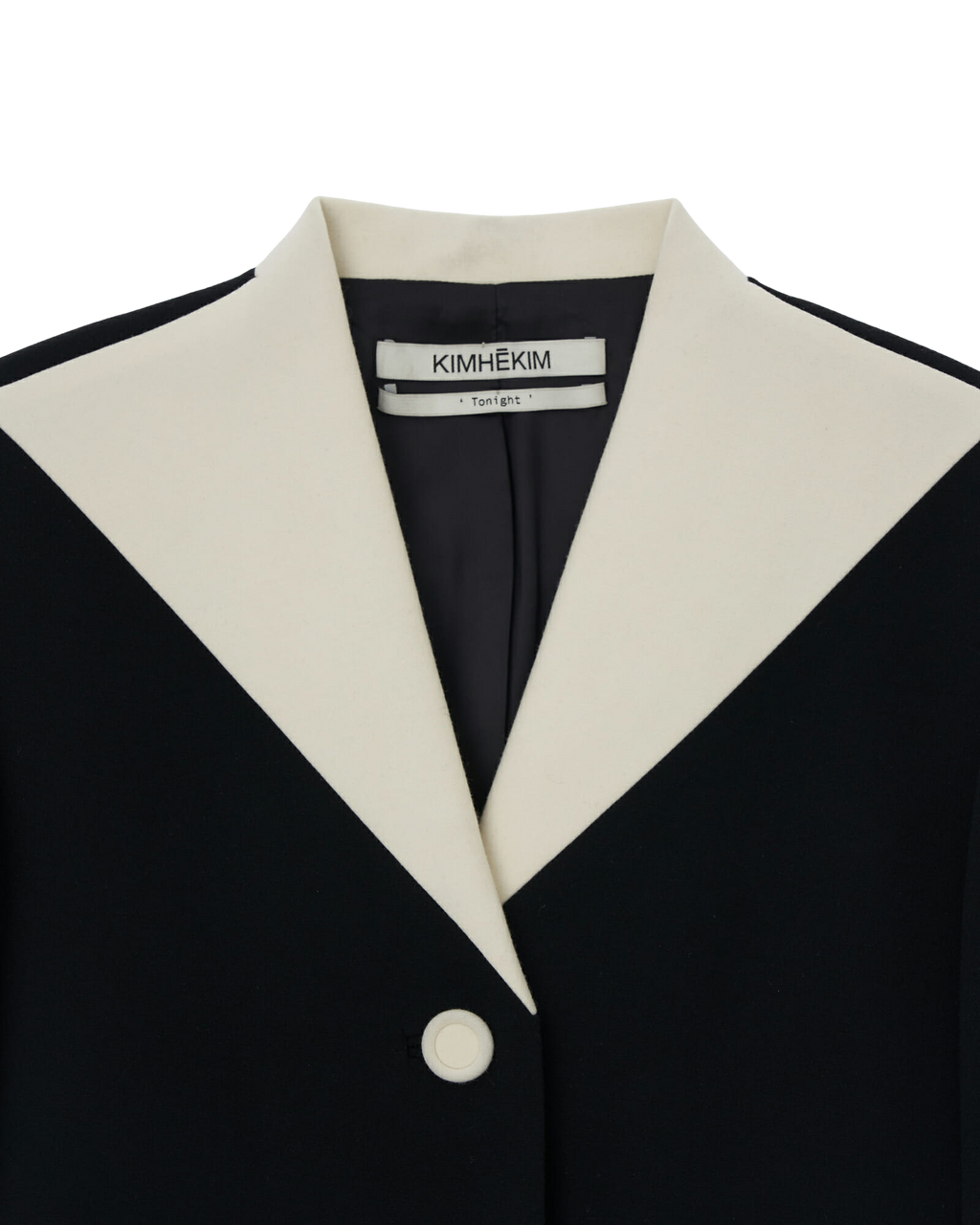 Kimhe Kim - Bi-Color Wool Blend Jacket (Black/Ivory) product image 16 | TRAB K-Fashion Australia