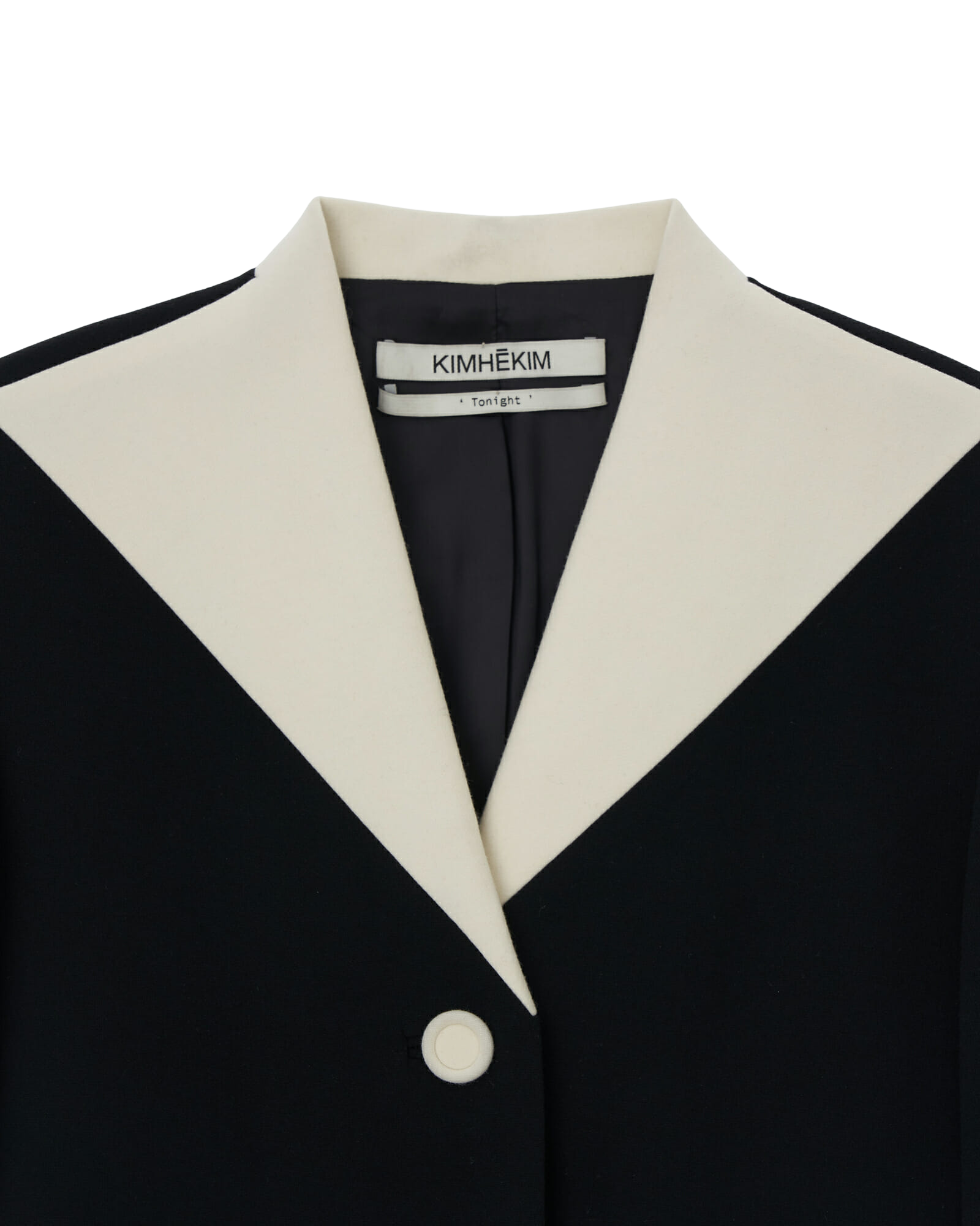 Kimhe Kim - Bi-Color Wool Blend Jacket (Black/Ivory) product image 16 | TRAB K-Fashion Australia