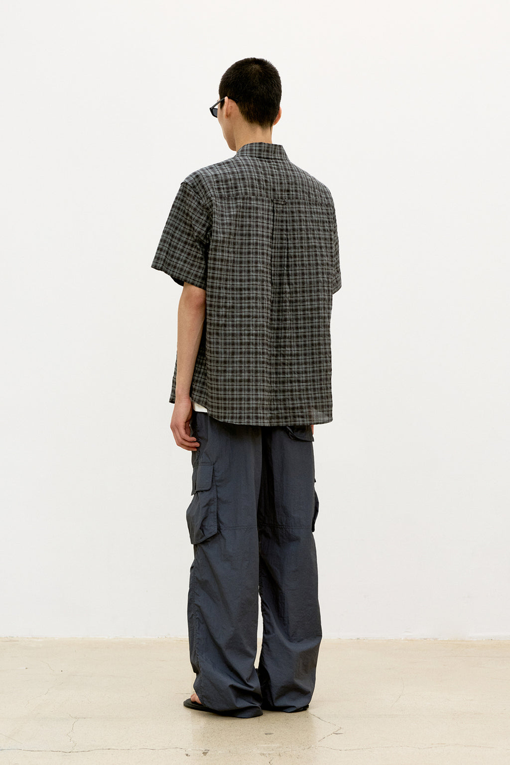 Coor - Multi-Pocket Stitch Pointed Pants (Deep Blue Gray) product image 4 | TRAB K-Fashion Australia