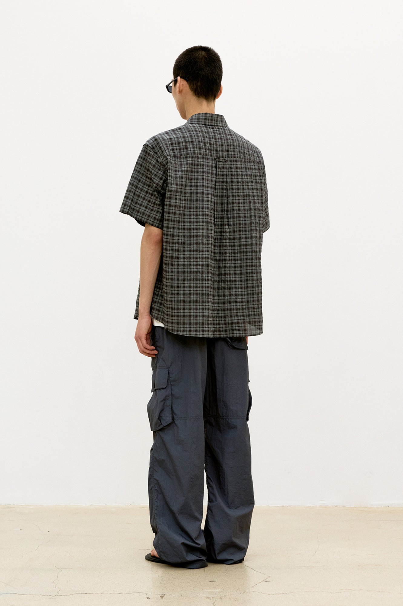 Coor - Multi-Pocket Stitch Pointed Pants (Deep Blue Gray) product image 4 | TRAB K-Fashion Australia