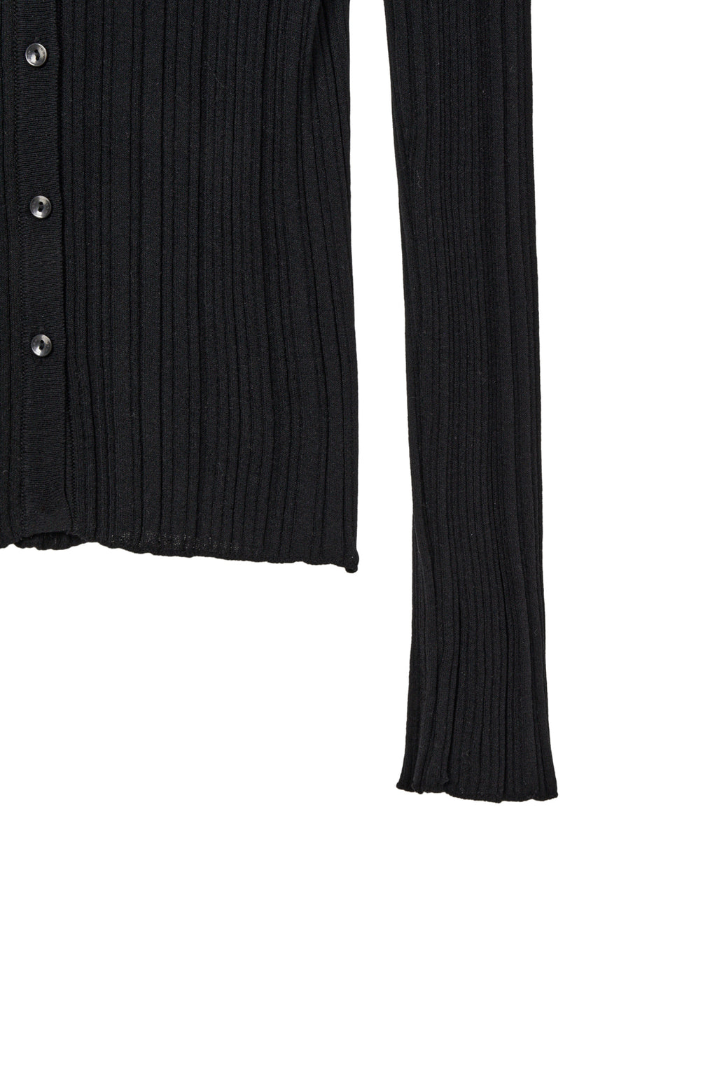 Deinet - Knit Button Hoodie Cardigan (Black) product image 11 | TRAB K-Fashion Australia