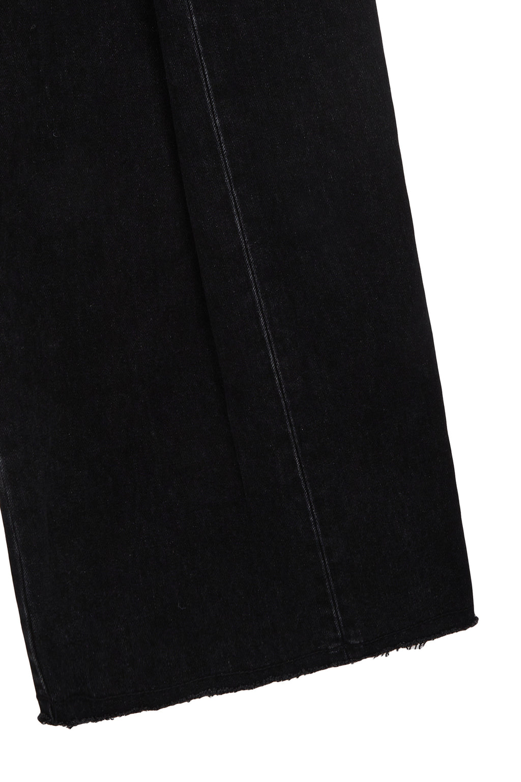 Matin Kim - Tuck Point Wide Denim Pants (Black) product image 4 | TRAB K-Fashion Australia