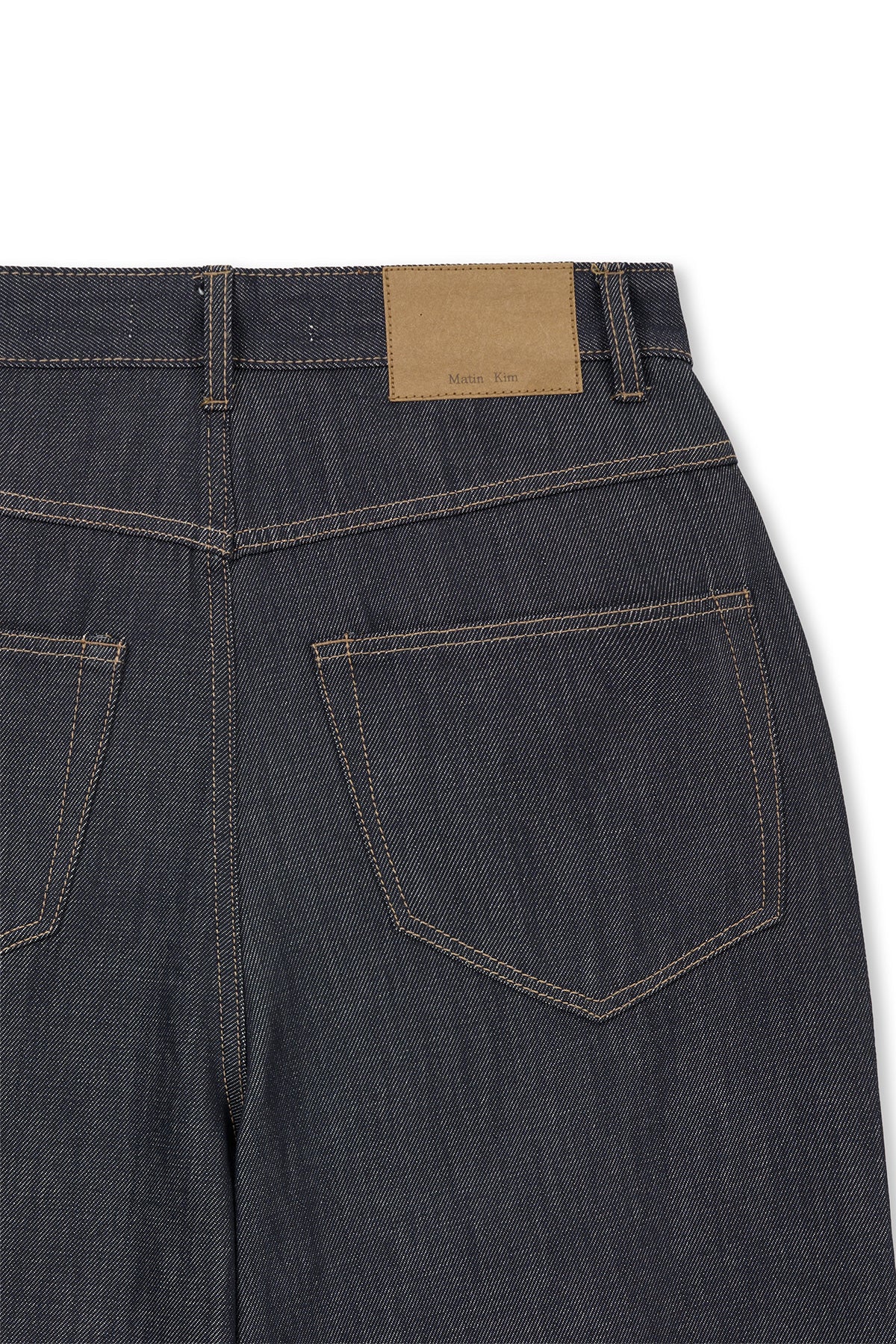 Matin Kim - Dart Point Denim Pants (Dark Navy) product image 4 | TRAB K-Fashion Australia
