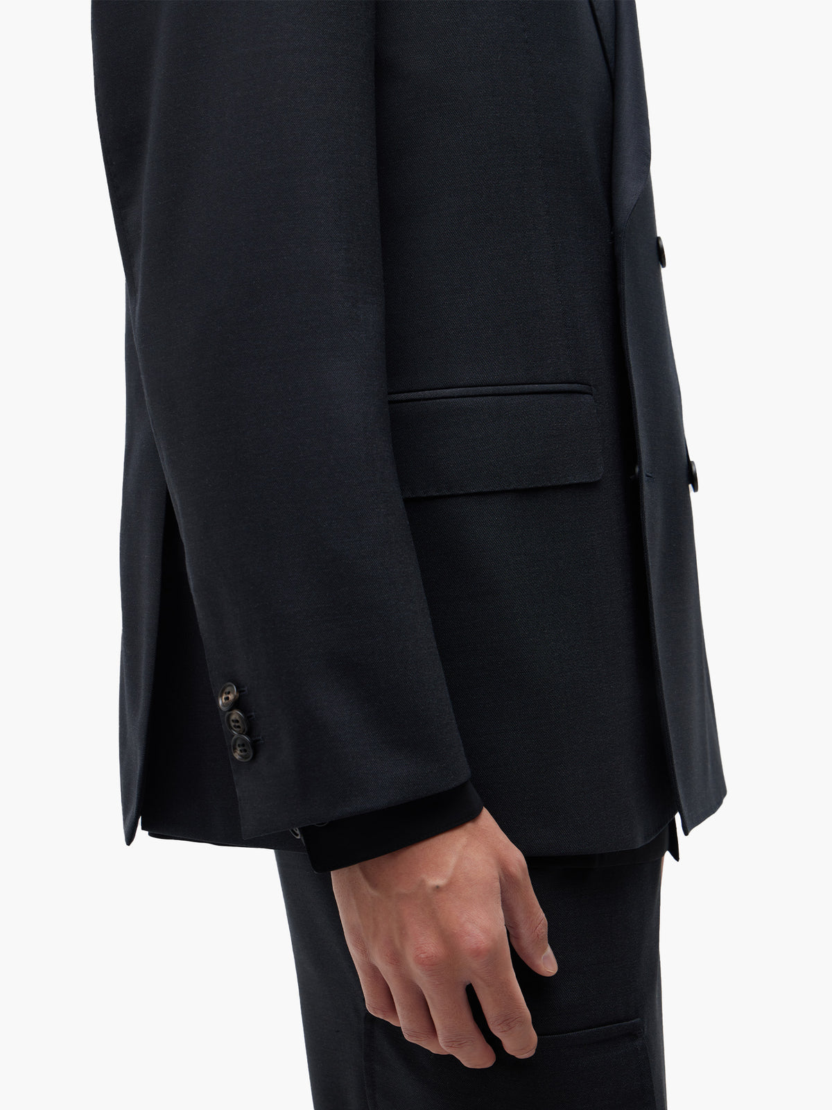 Jiyong Kim - Super Fine Wool Tailored Jacket (Black) product image 8 | TRAB K-Fashion Australia