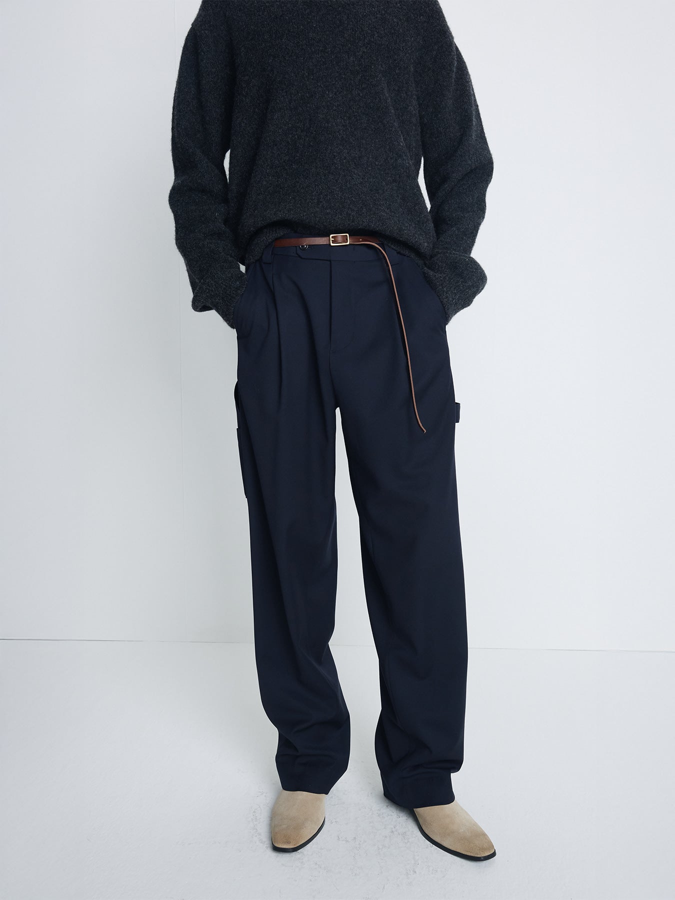 Tonywack - Wool Carpenter Trousers (Navy) product image 4 | TRAB K-Fashion Australia