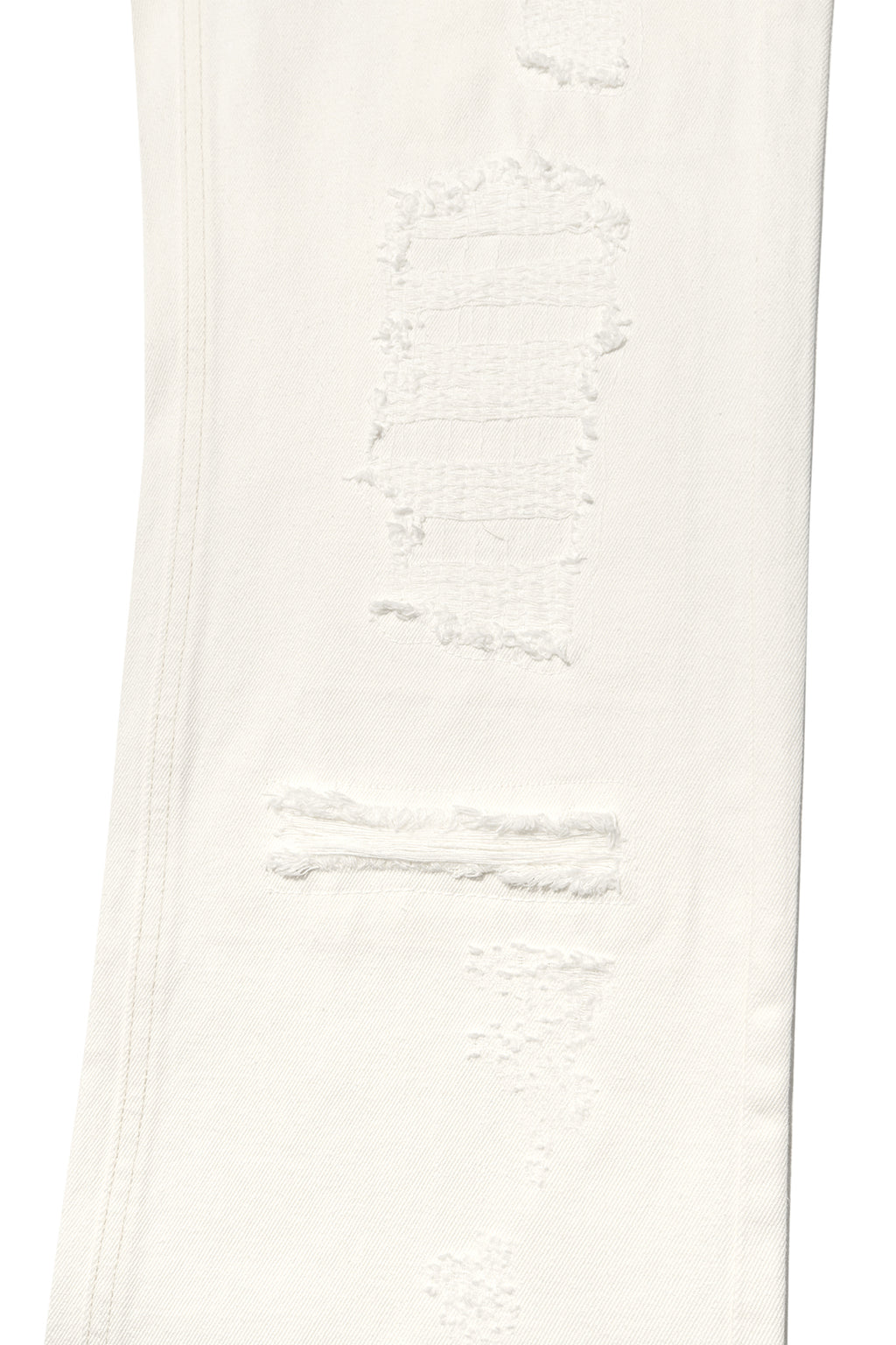 Matin Kim - Damage Patch Denim Pants (Ivory) product image 5 | TRAB K-Fashion Australia