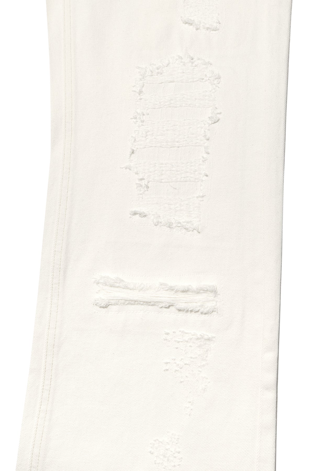 Matin Kim - Damage Patch Denim Pants (Ivory) product image 5 | TRAB K-Fashion Australia