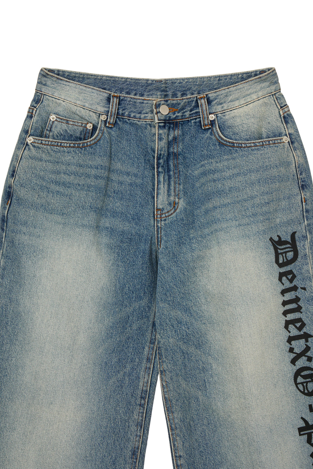 Deinet - Dj Park Side Lettering Denim (Blue) product image 4 | TRAB K-Fashion Australia