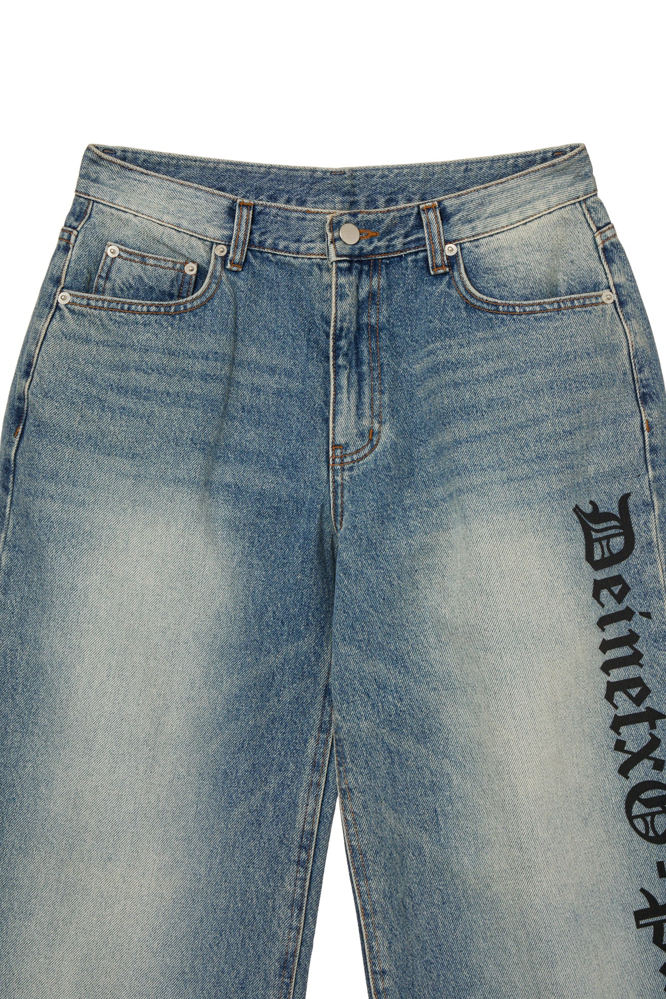 Deinet - Dj Park Side Lettering Denim (Blue) product image 4 | TRAB K-Fashion Australia