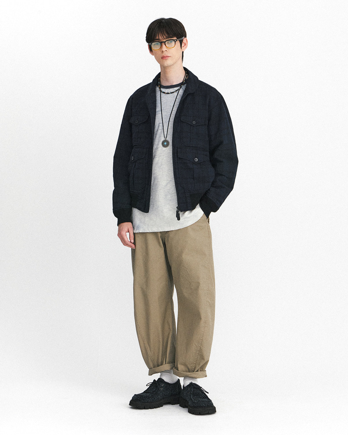 Eastlogue - Cinch Back Curved Pants (Sand) product image 4 | TRAB K-Fashion Australia