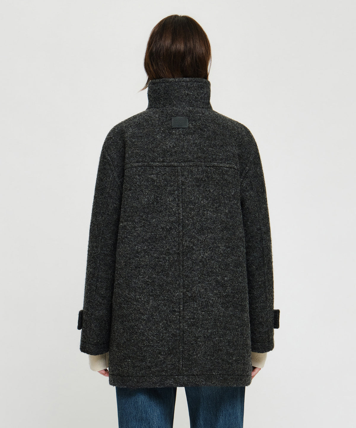 Marithe & Francois Girbaud - High Neck Padded Half Coat (Charcoal) product image 3 | TRAB K-Fashion Australia