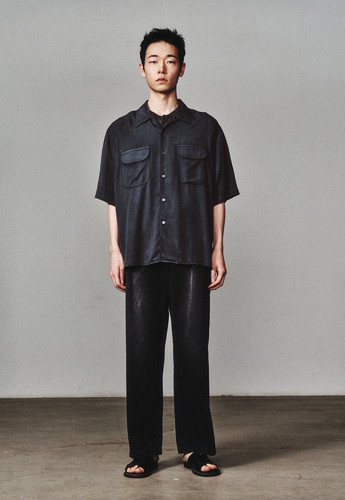 Art if acts - Tencel Two Pocket Half Shirt (Vintage Charcoal) product image 2 | TRAB K-Fashion Australia