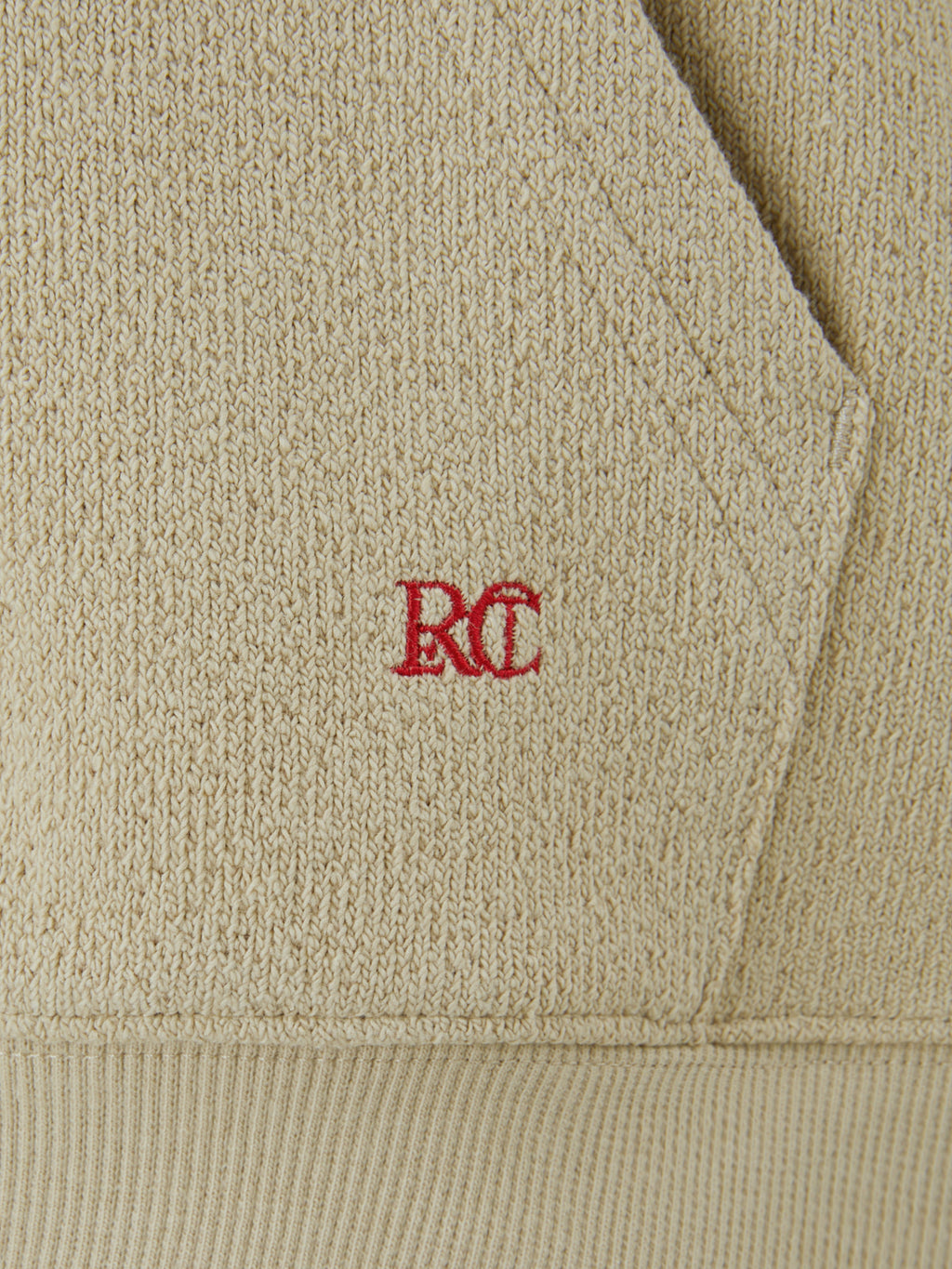 Recto - Rc Logo Hoodie Sweatshirt (Beige) product image 3 | TRAB K-Fashion Australia
