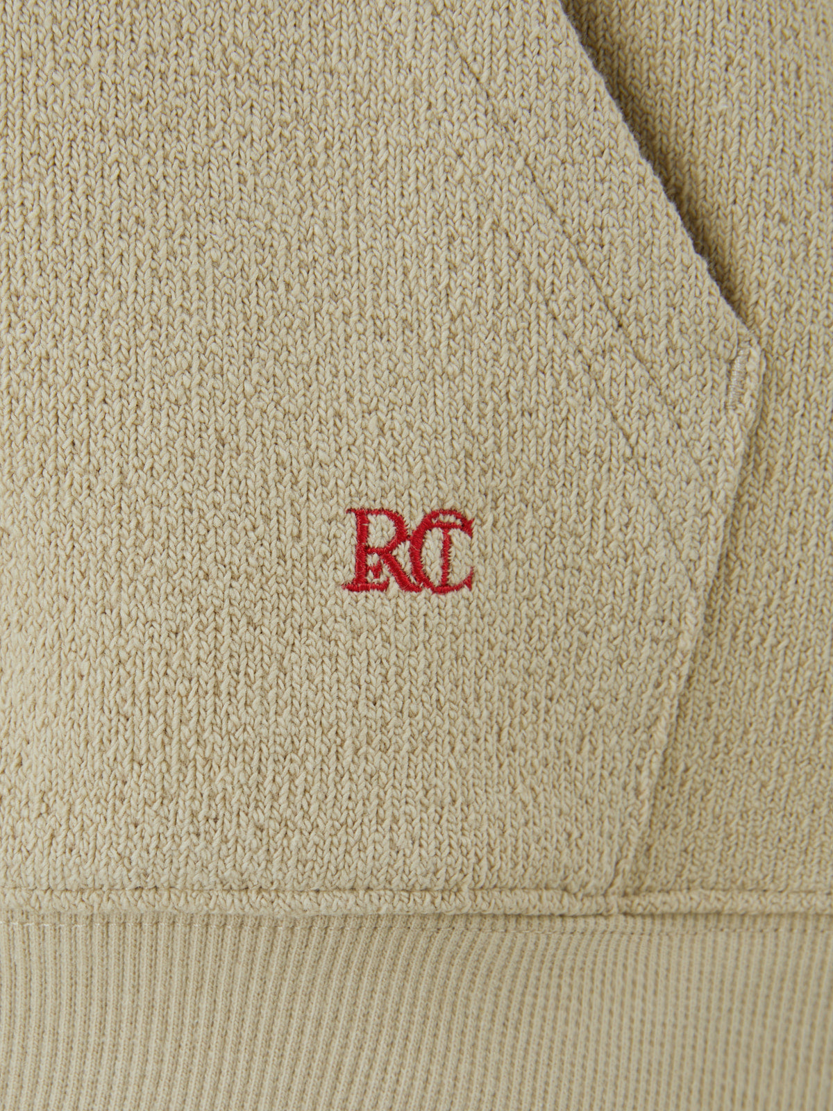 Recto - Rc Logo Hoodie Sweatshirt (Beige) product image 3 | TRAB K-Fashion Australia