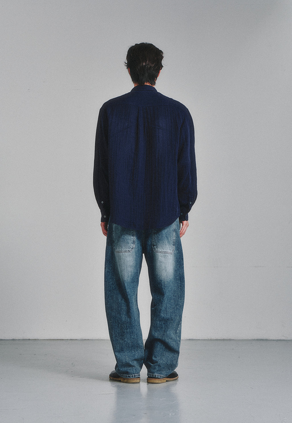 Art if acts - Washed Gauze Shirt (Navy) product image 4 | TRAB K-Fashion Australia