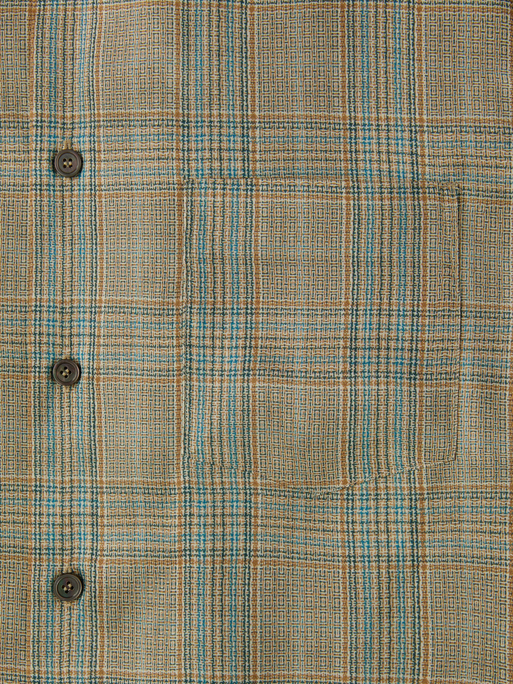 Recto - 70S Vintage Check Shirt (Beige Khaki) product image 6 | TRAB K-Fashion Australia