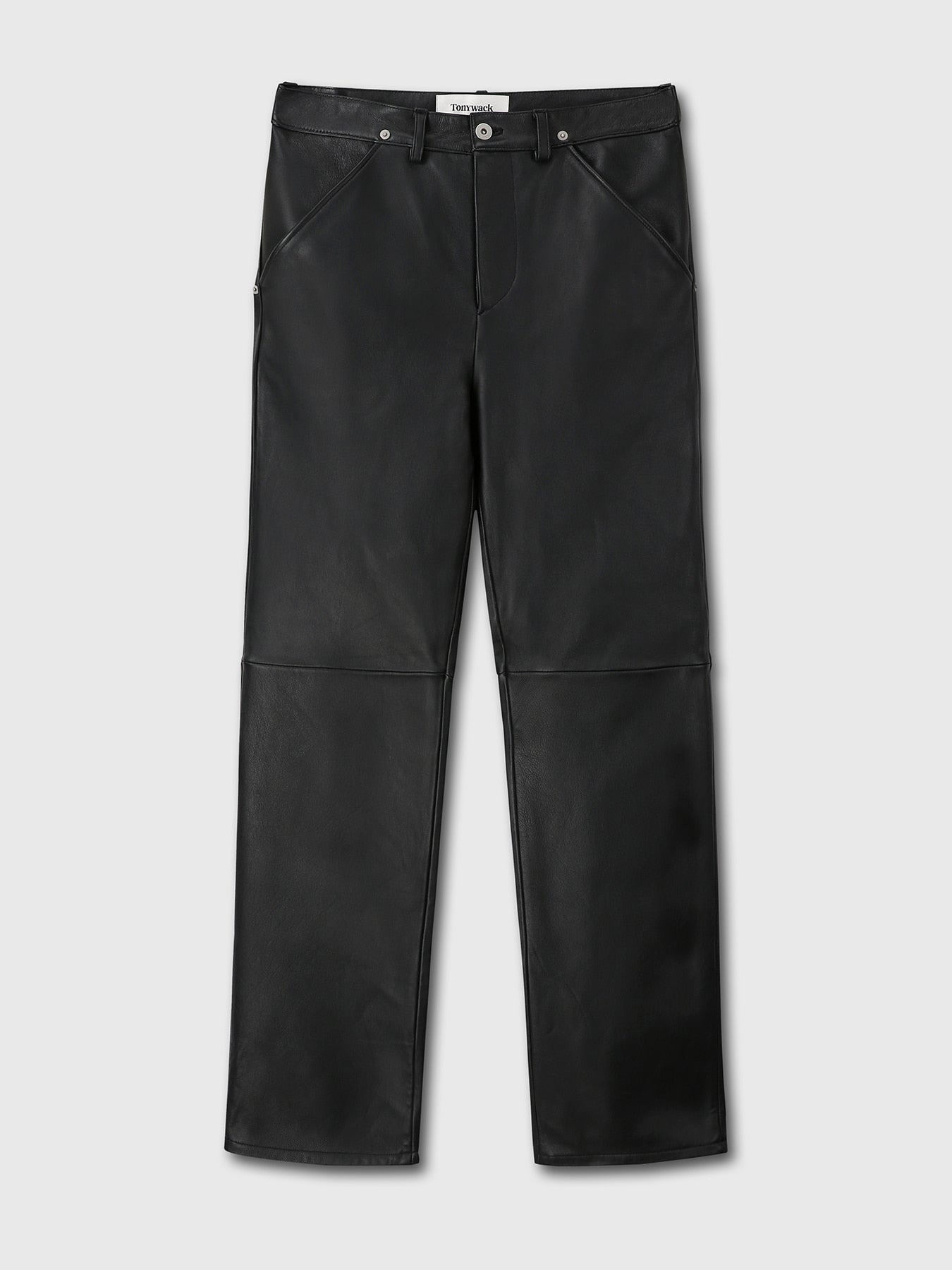 Tonywack - Leather Flared-Leg Pants (Black) product image 5 | TRAB K-Fashion Australia