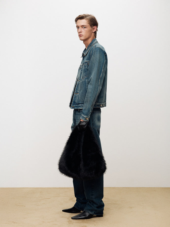 Tonywack - Denim Blouson Jacket (Mid Blue) product image 3 | TRAB K-Fashion Australia