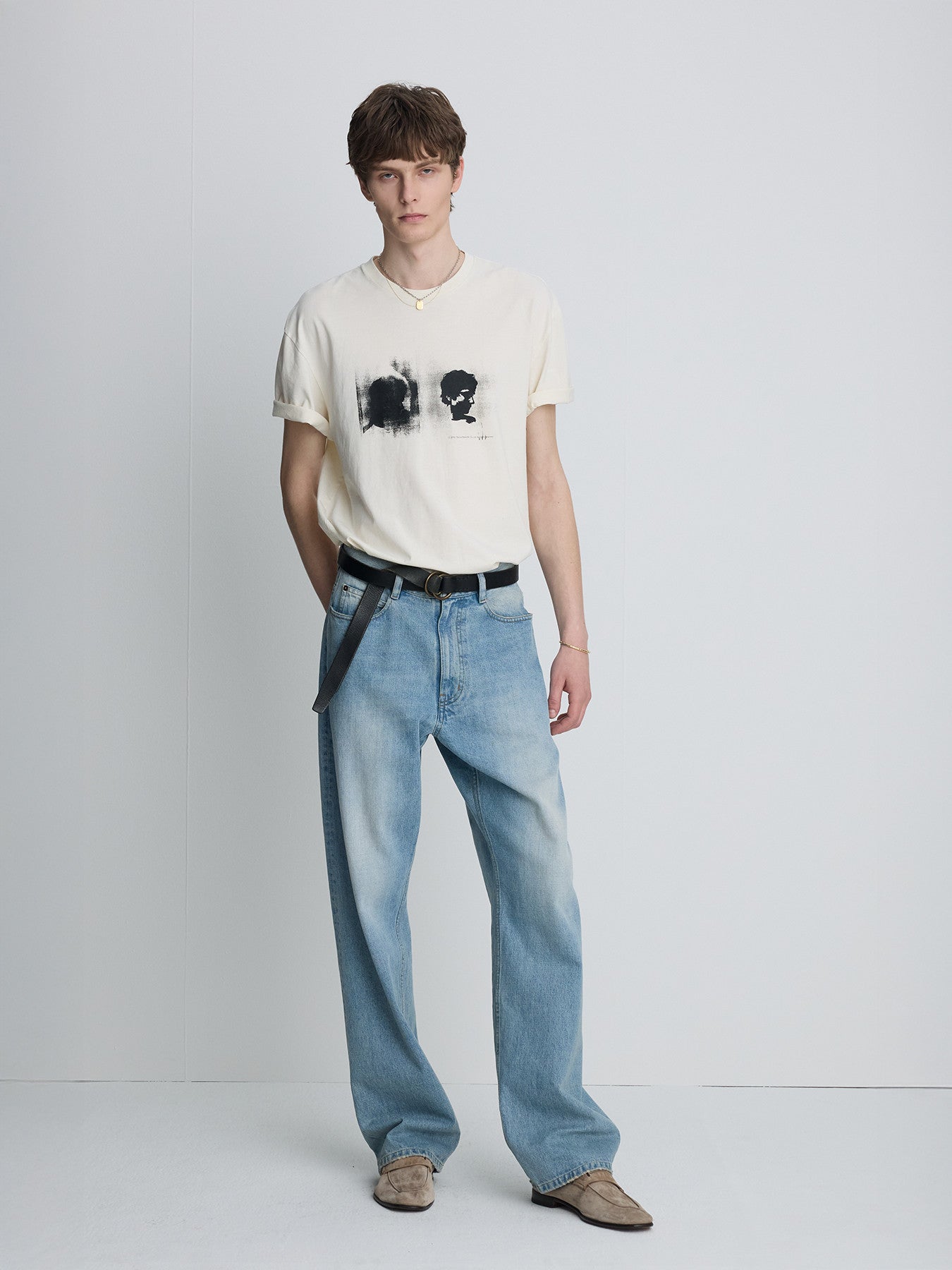 Tonywack - Garment Dyed Profiled T-Shirt (Salt Pigment) product image 2 | TRAB K-Fashion Australia