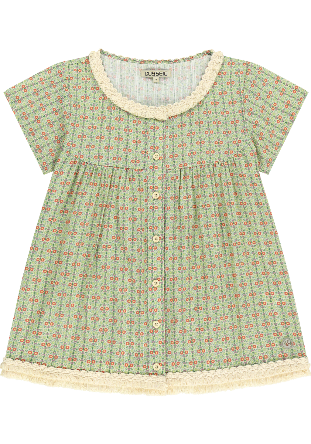 Coyseio - Fringe Shirring Blouse (Light Green) product image 2 | TRAB K-Fashion Australia