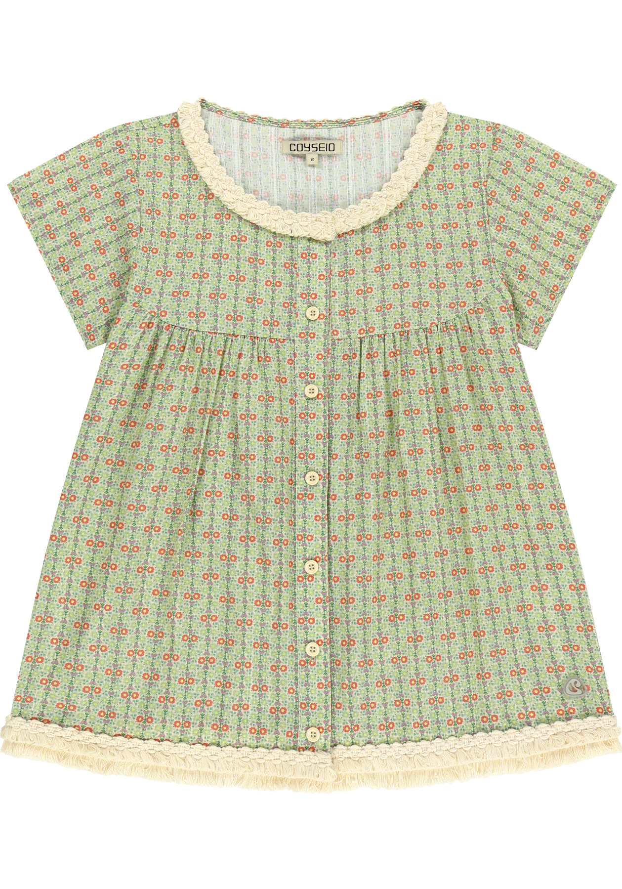 Coyseio - Fringe Shirring Blouse (Light Green) product image 2 | TRAB K-Fashion Australia