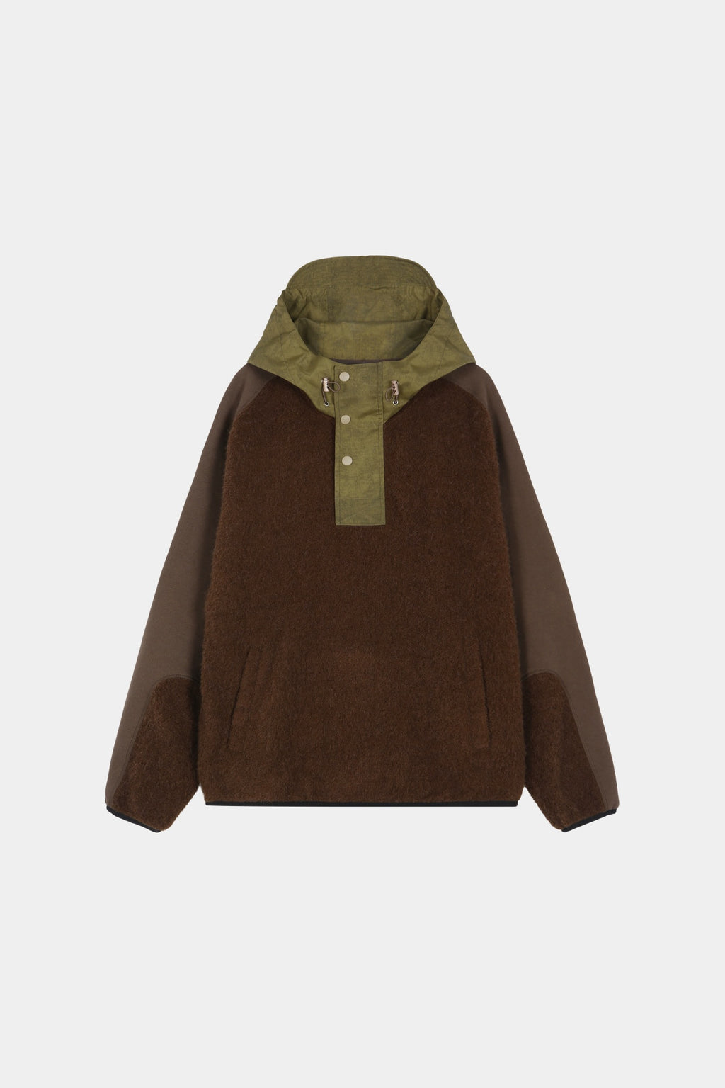 Andersson Bell - Orte Terry Half Zip Up Hoodie (Brown) product image 9 | TRAB K-Fashion Australia