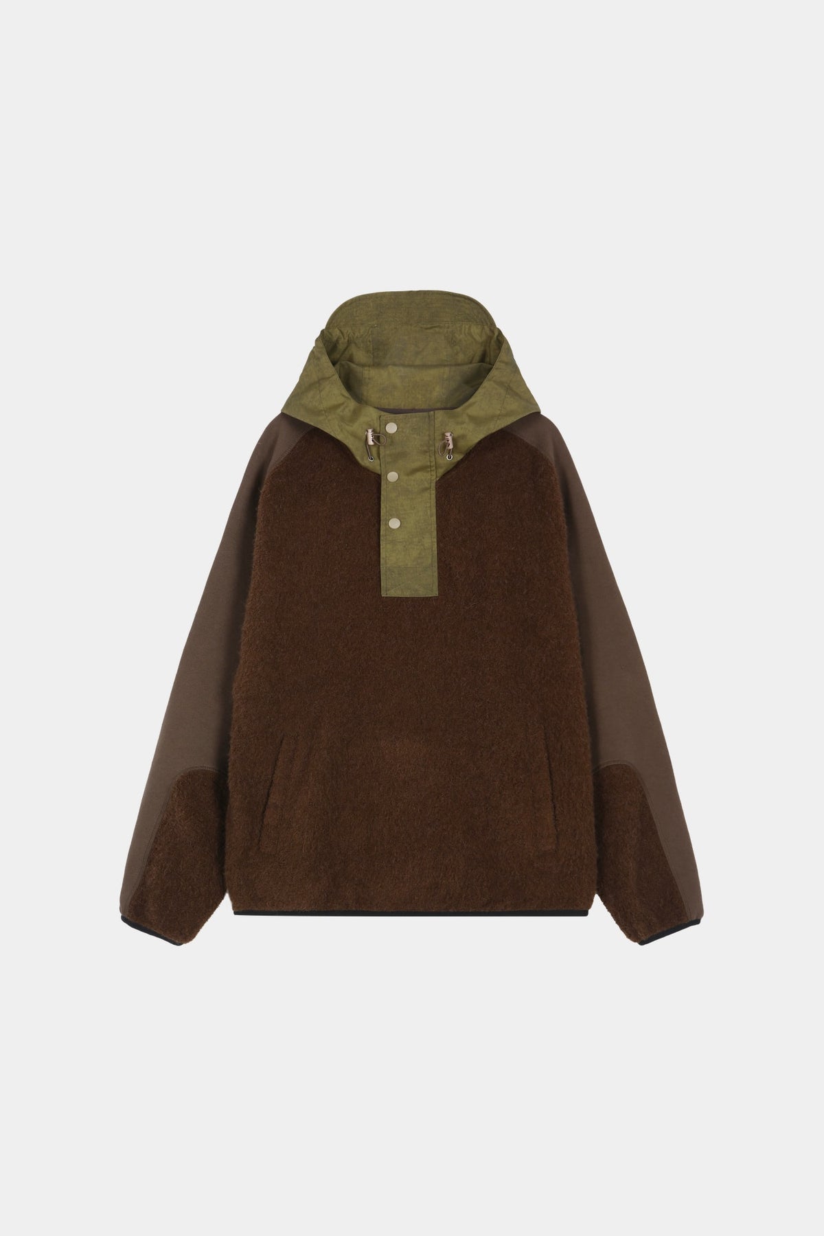Andersson Bell - Orte Terry Half Zip Up Hoodie (Brown) product image 9 | TRAB K-Fashion Australia