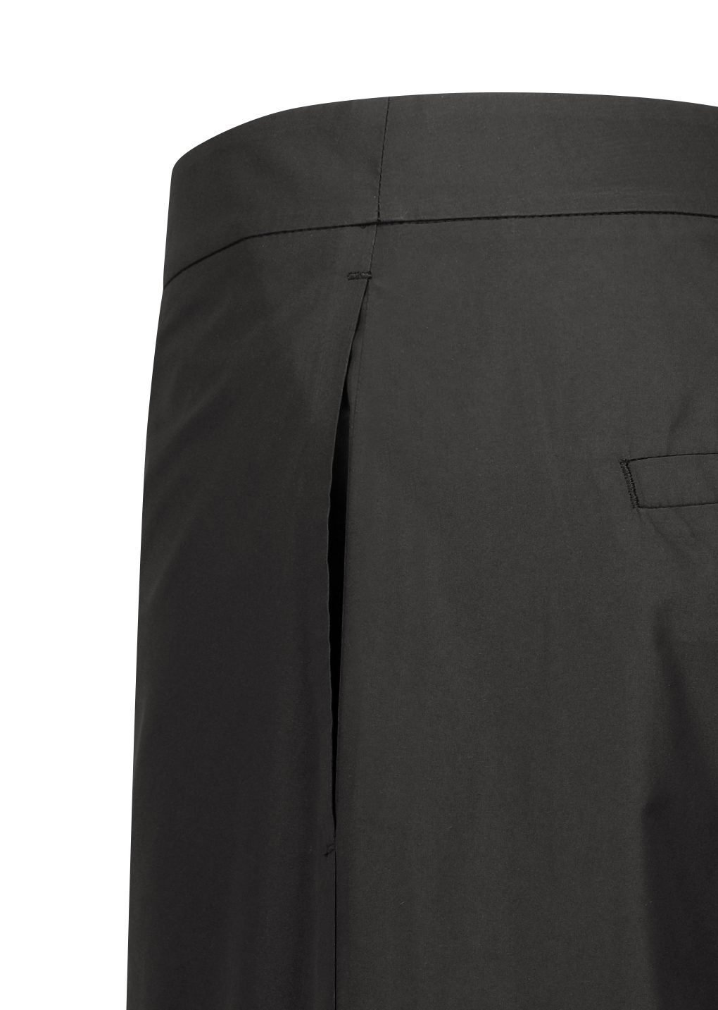 Amomento - Silk taffeta bermuda pants (Black) product image 11 | TRAB K-Fashion Australia