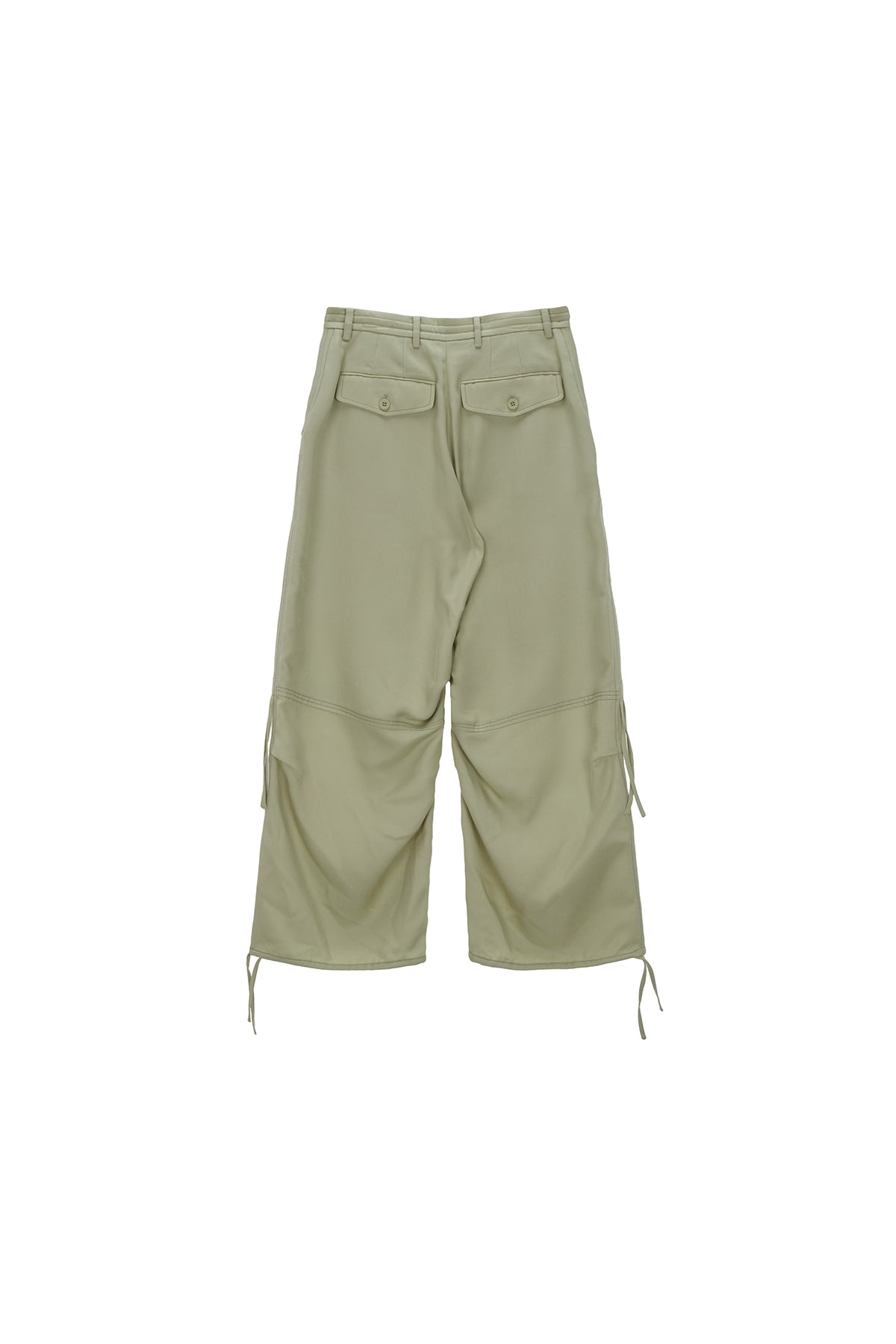 Matin Kim - Rayon String Cargo Pants (Light Khaki) product image 2 | TRAB K-Fashion Australia