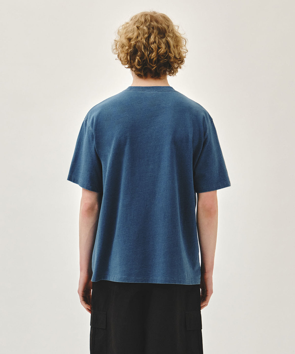 Marithe & Francois Girbaud - Doodle Classic Logo Pocket Tee (Blue) product image 3 | TRAB K-Fashion Australia