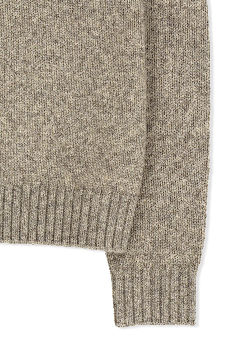 Matin Kim - Matin Button Point Henley Neck Logo Knit Top (Beige) product image 4 | TRAB K-Fashion Australia