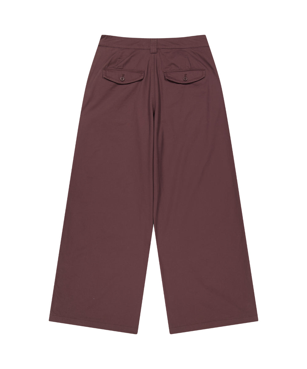 Coyseio - Washed Button Tab Pants (Wine) product image 10 | TRAB K-Fashion Australia
