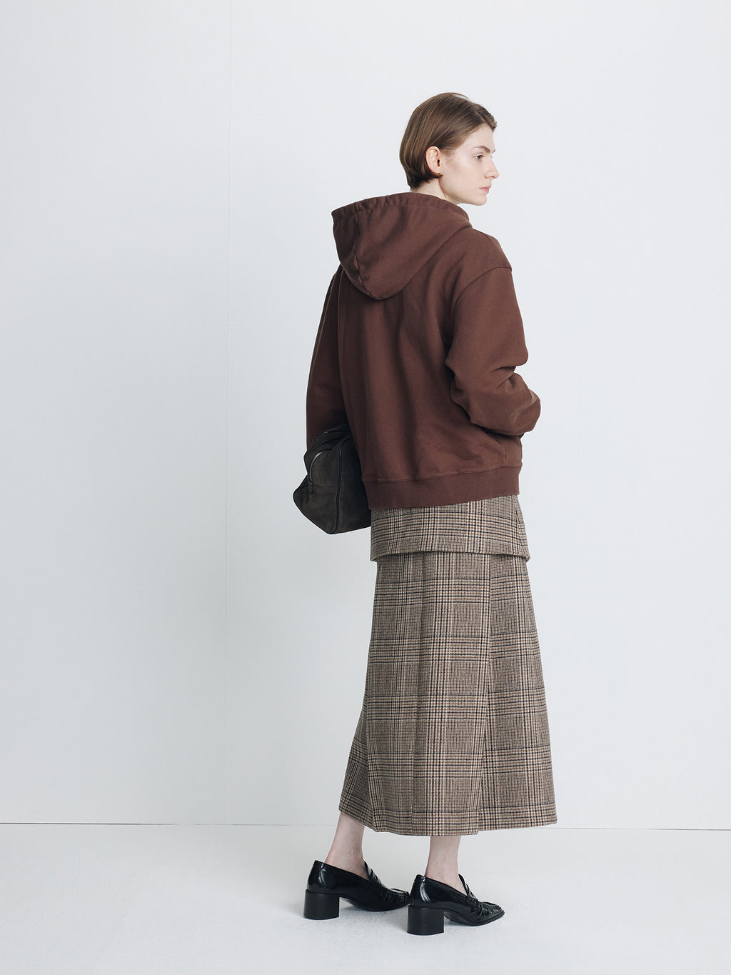 Tonywack - Checked Wool Double-Layered Skirt (Glen Check) product image 8 | TRAB K-Fashion Australia