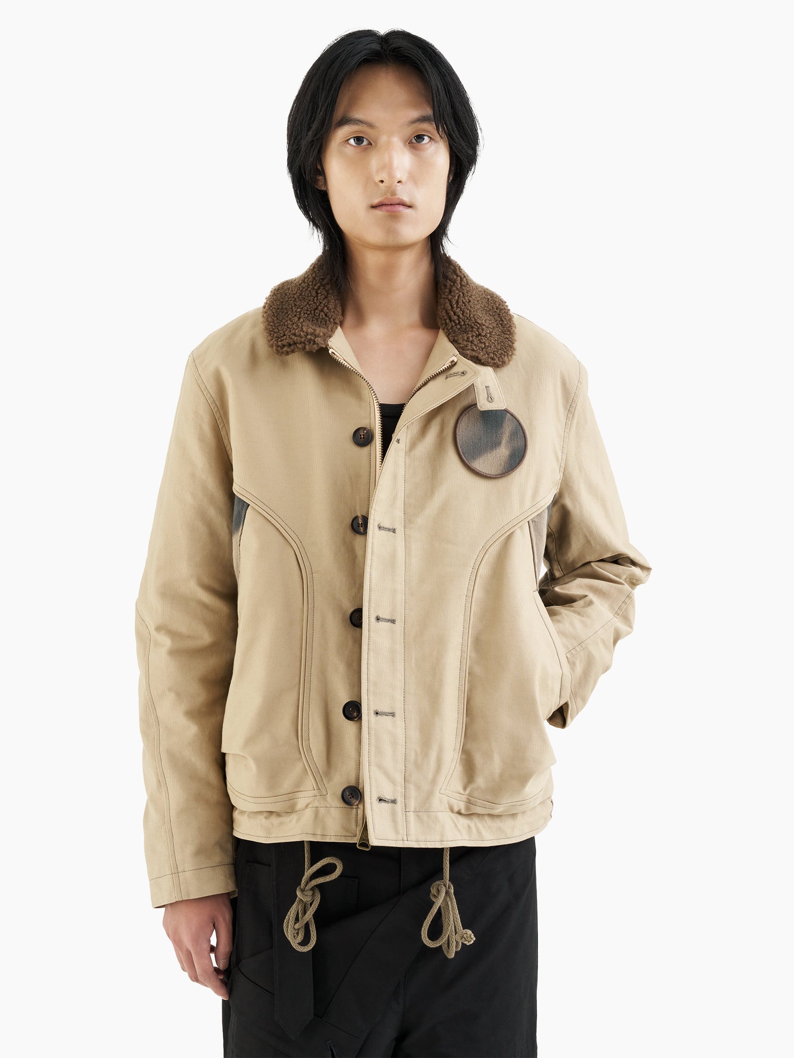 Jiyong Kim - Sun-Bleached Deck Jacket (Brown) product image 3 | TRAB K-Fashion Australia