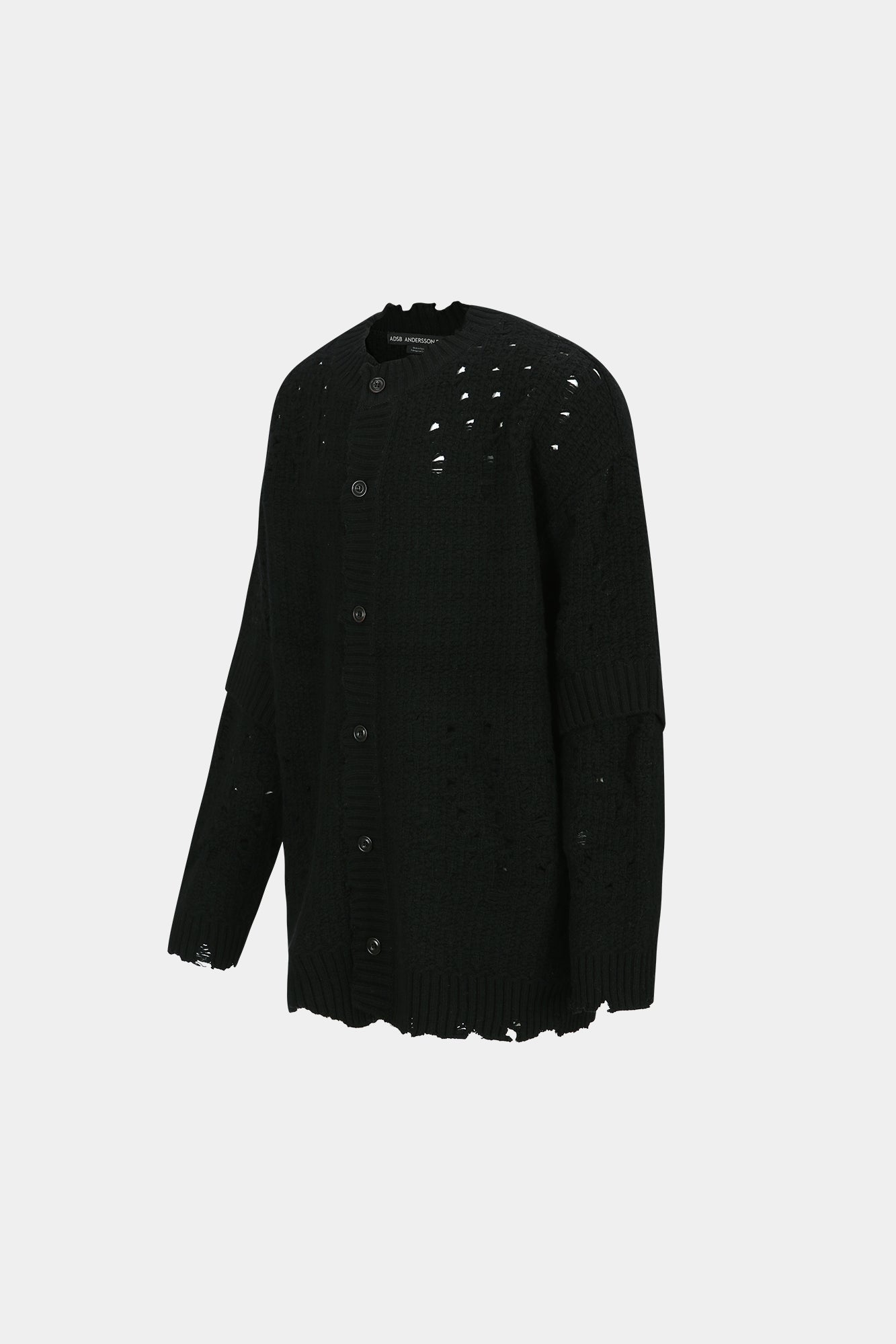 Andersson Bell - Roghen Wool Long Cardigan (Black) product image 8 | TRAB K-Fashion Australia