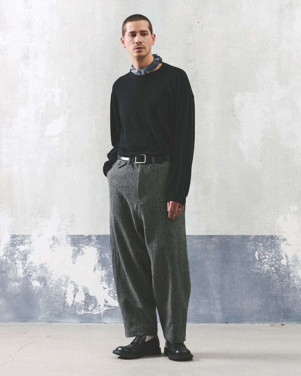 Eastlogue - Wool Binder L.s T-shirts (Black) product image 1 | TRAB K-Fashion Australia