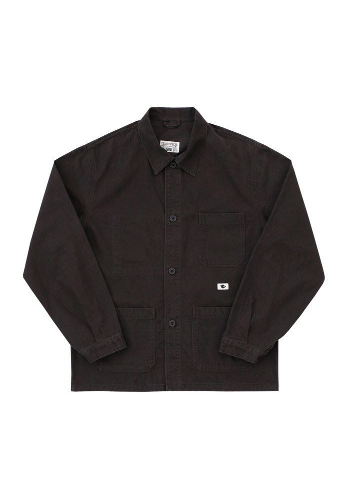 Collect Pieces - Peace Bird Work Jacket (Dark Brown) product image 1 | TRAB K-Fashion Australia